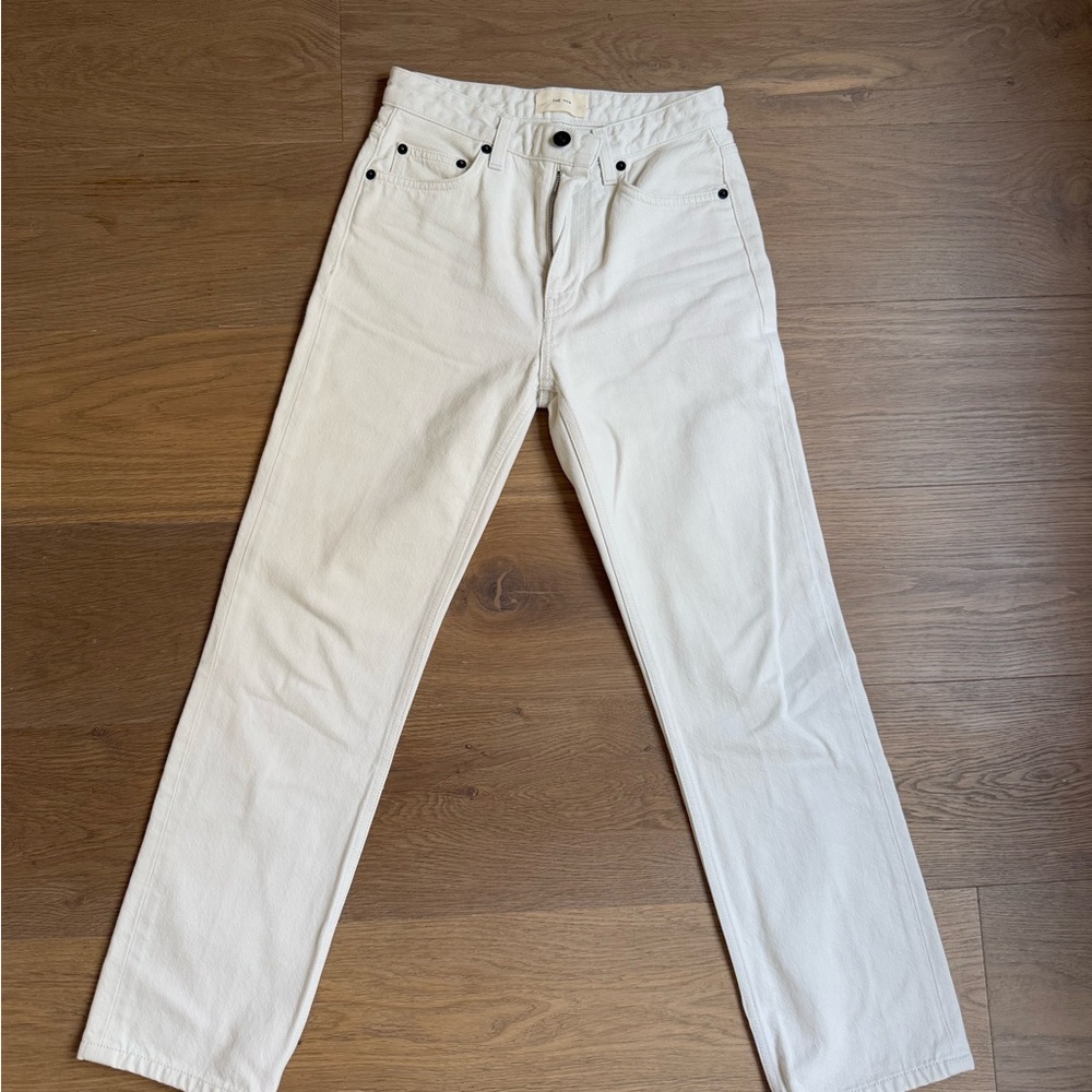 The Row White Jeans